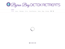 Tablet Screenshot of byronbaydetoxretreats.com.au